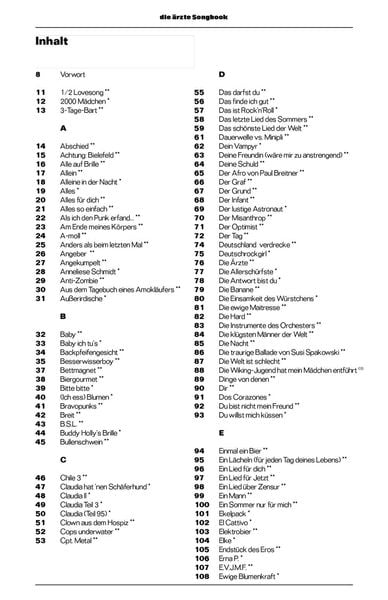 Produktbild: Die &auml;rzte: Songbook f&uuml;r Gitarre - Update-Version inkl. HELL