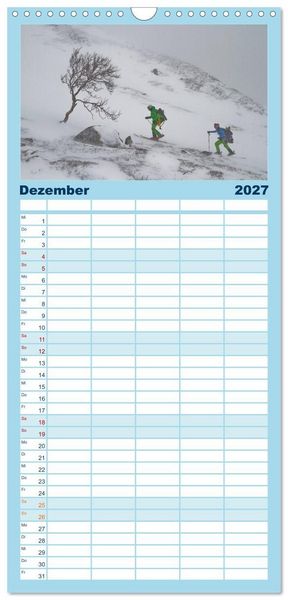 Produktbild: Familienplaner 2027 - Faskination mit 5 Spalten (Wandkalender, 21 x 45 cm) CALVENDO