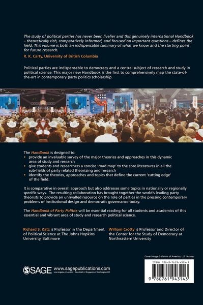 Produktbild: Handbook of Party Politics