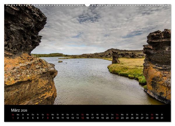 Produktbild: Faszination Island (Wandkalender 2026 DIN A2 quer), CALVENDO Monatskalender