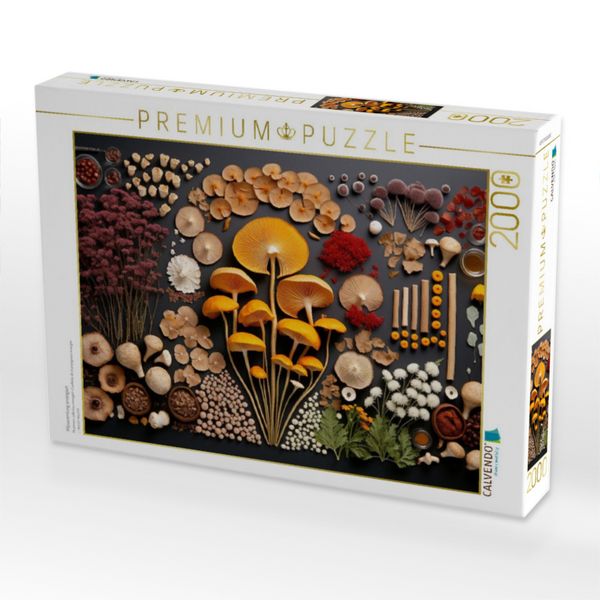 Produktbild: CALVENDO Puzzle Pilzsammlung arrangiert | 2000 Teile Lege-Gr&ouml;&szlig;e 90x67cm Foto-Puzzle f&uuml;r gl&uuml;ckliche Stunden