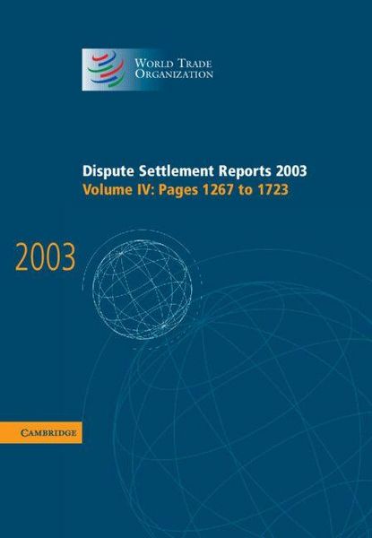 Produktbild: Dispute Settlement Reports 2003