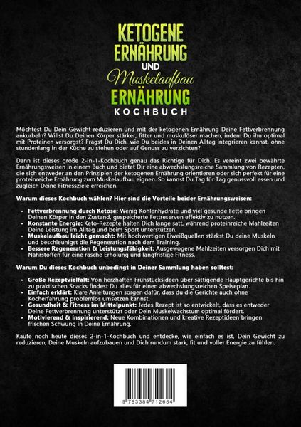 Produktbild: Ketogene Ern&auml;hrung und Muskelaufbau Ern&auml;hrung Kochbuch