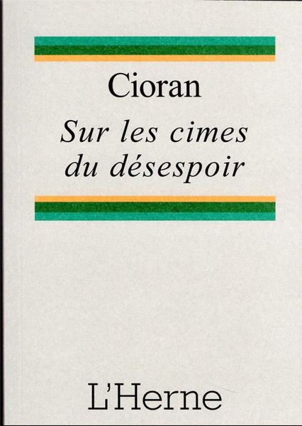 Produktbild: Sur les cimes du d&eacute;sespoir