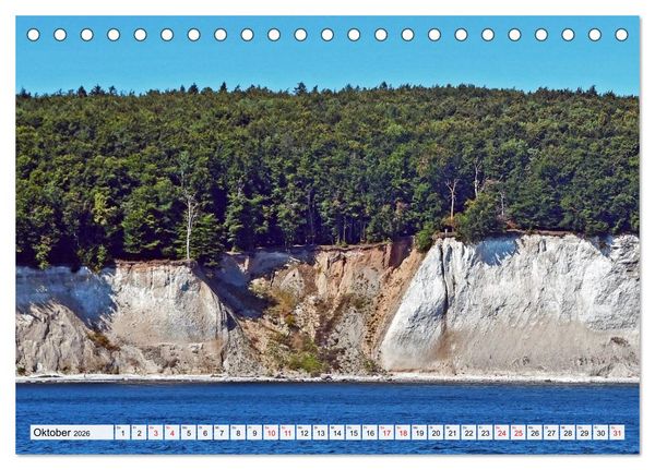 Produktbild: Sassnitz mit der Kreidek&uuml;ste (Tischkalender 2026 DIN A5 quer), CALVENDO Monatskalender