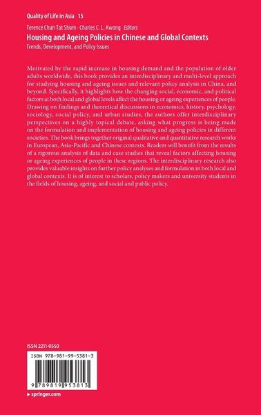 Produktbild: Housing and Ageing Policies in Chinese and Global Contexts
