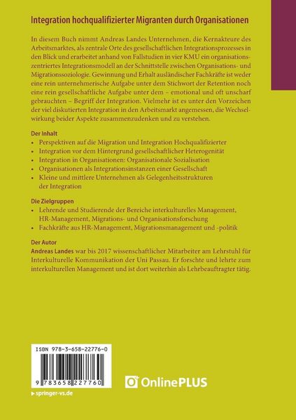 Produktbild: Integration hochqualifizierter Migranten durch Organisationen