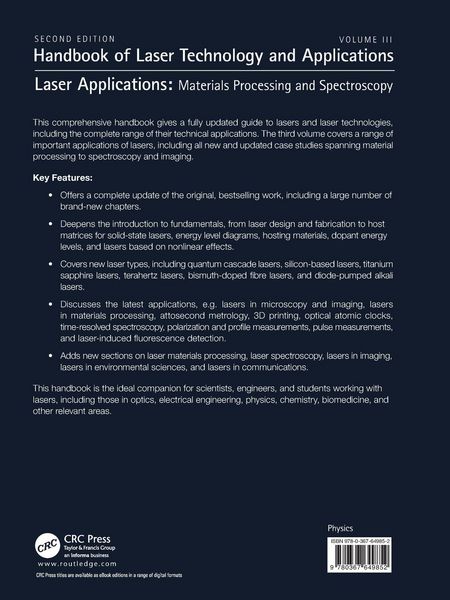 Produktbild: Handbook of Laser Technology and Applications