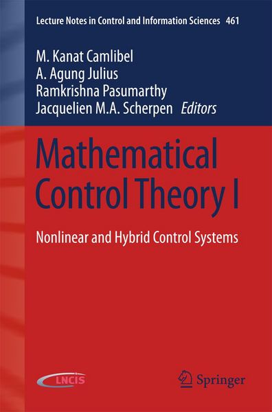 Produktbild: Mathematical Control Theory I