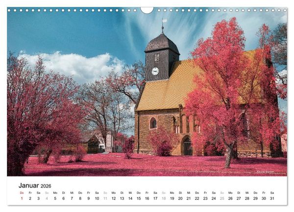 Produktbild: Die Lausitz durch den Infrarotfilter (Wandkalender 2026 DIN A3 quer), CALVENDO Monatskalender
