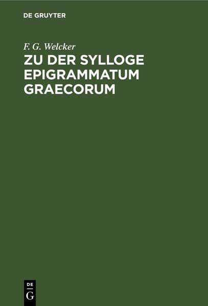 Produktbild: Zu der Sylloge Epigrammatum Graecorum