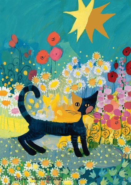 Produktbild: Katze im Bl&uuml;tenmeer