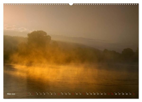 Produktbild: Die Elbe in Dresden-Laubegast (Wandkalender 2026 DIN A2 quer), CALVENDO Monatskalender