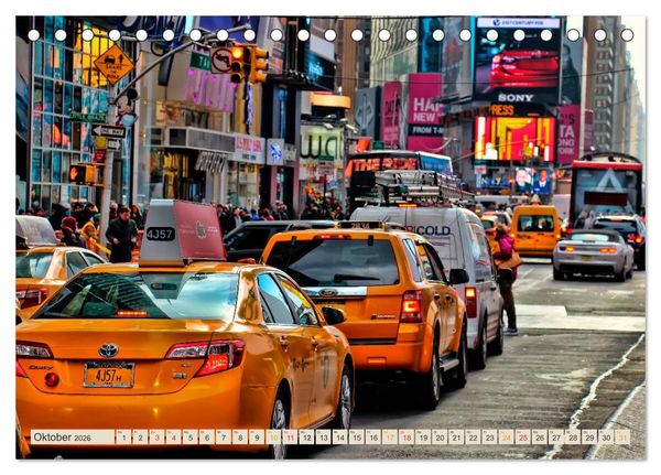 Produktbild: Hallo Taxi - einmal um die Welt (Tischkalender 2026 DIN A5 quer), CALVENDO Monatskalender