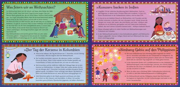 Produktbild: Fr&ouml;hliche Weihnachten in aller Welt. Lustige Kinderreime &uuml;ber Weihnachtsbr&auml;uche,