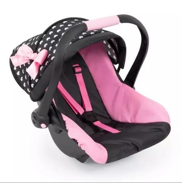 Puppen-Autositz mit Dach, Schleife