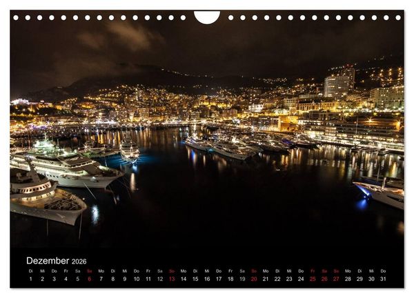 Produktbild: Monaco - Das F&uuml;rstentum an der franz&ouml;sischen Mittelmeerk&uuml;ste (Wandkalender 2026 DIN A4 quer), CALVENDO Monatskalender