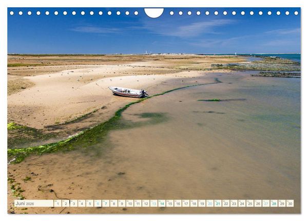 Produktbild: Algarve real - Impressionen aus Olh&atilde;o und Tavira (Wandkalender 2026 DIN A4 quer), CALVENDO Monatskalender
