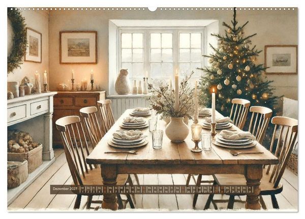 Produktbild: Im kleinen Cottage (hochwertiger Premium Wandkalender 2027 DIN A2 quer), Kunstdruck in Hochglanz