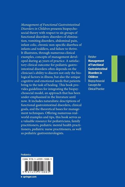 Produktbild: Management of Functional Gastrointestinal Disorders in Children