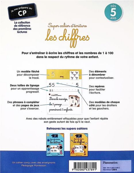 Produktbild: Je Me Prepare au Cp Super Cahier D Ecriture, les Chiffres: Pedagogie