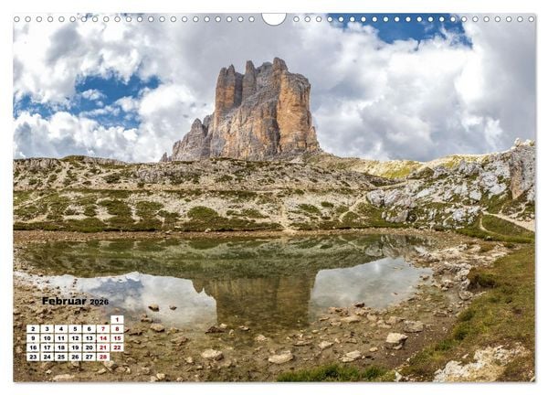 Produktbild: Berggipfel der Dolomiten (Wandkalender 2026 DIN A3 quer), CALVENDO Monatskalender