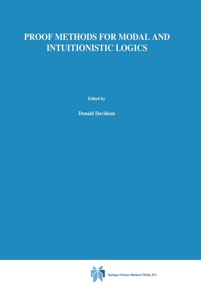 Produktbild: Proof Methods for Modal and Intuitionistic Logics