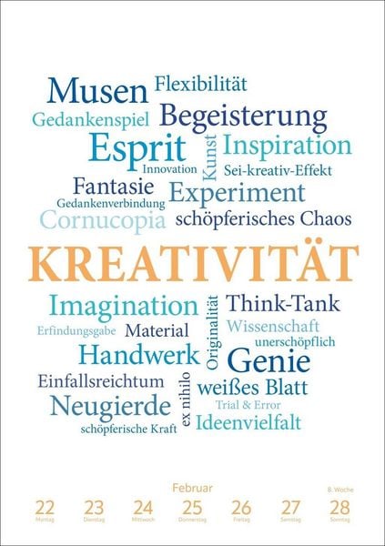 Produktbild: Was uns bewegt Wochen-Kulturkalender 2027 - Mit Worten auf Gedankenreise