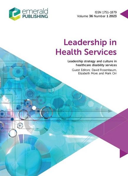 Produktbild: Leadership strategy and culture in healthcare disability services