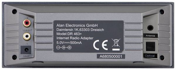 Produktbild: Albrecht DR 463+ Internet Radio-Adapter DAB+, Internetradio, UKW, WLAN Inkl. Fernbedienung, Spotify Anthrazit