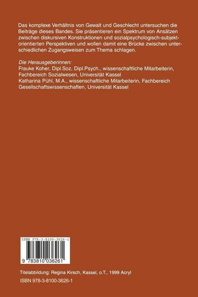 Produktbild: Gewalt und Geschlecht