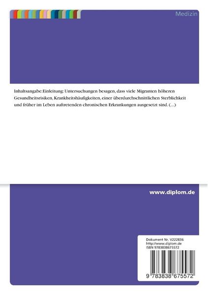 Produktbild: Gesundheit und gesundheitliche Versorgung von Migranten in der BRD