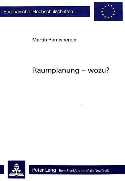 Produktbild: Raumplanung - wozu?