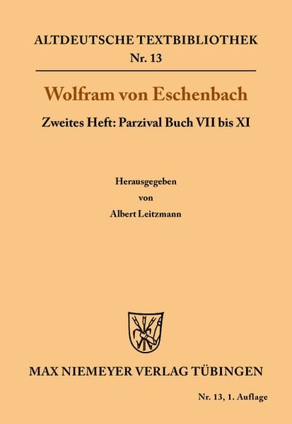 Produktbild: Parzival Buch VII bis XI