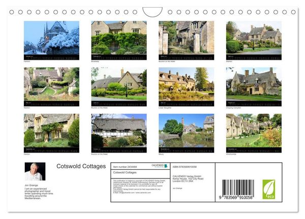Produktbild: Cotswold Cottages (Wall Calendar 2027 DIN A4 landscape), CALVENDO 12 Month Wall Calendar