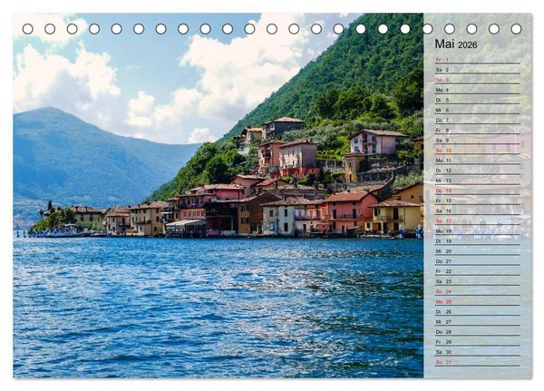 Produktbild: Impressionen vom Iseosee (Tischkalender 2026 DIN A5 quer), CALVENDO Monatskalender
