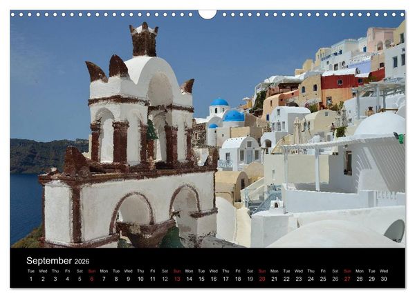 Produktbild: Churches and monasteries in Greece (Wall Calendar 2026 DIN A3 landscape), CALVENDO 12 Month Wall Calendar