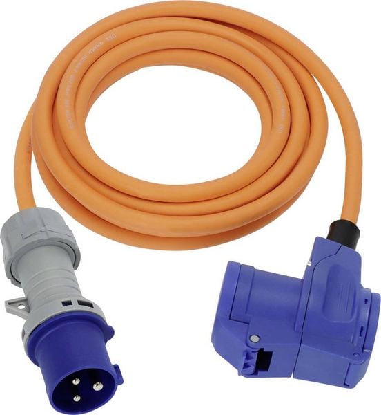 Produktbild: Brennenstuhl 1167650303 Strom Camping-CEE-Verl&auml;ngerungskabel Blau, Schwarz, Grau, Orange 3 m H07RN-F 3G 2,5 mm&sup2;