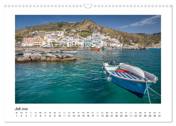 Produktbild: Sehnsuchtsinseln Capri und Ischia (Wandkalender 2026 DIN A3 quer), CALVENDO Monatskalender