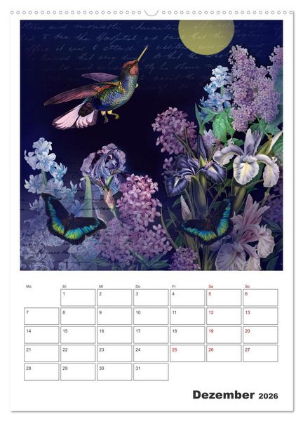 Produktbild: Das Paradies der Kolibris (hochwertiger Premium Wandkalender 2026 DIN A2 hoch), Kunstdruck in Hochglanz