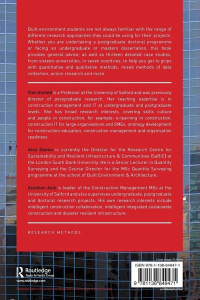 Produktbild: Research Methodology in the Built Environment