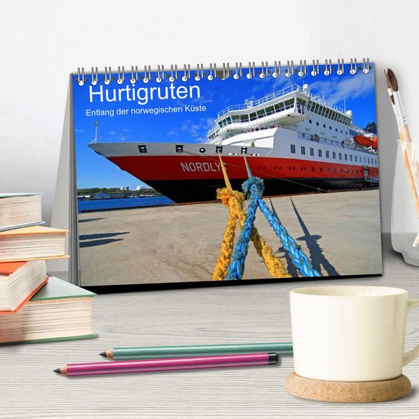 Produktbild: Hurtigruten - Entlang der norwegischen K&uuml;ste (Tischkalender 2026 DIN A5 quer), CALVENDO Monatskalender