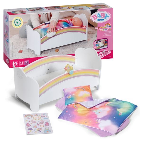 Produktbild: BABY born Regenbogen Bett