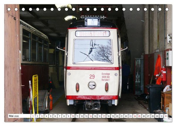 Produktbild: LOWA-Stra&szlig;enbahnen Naumburg-Gera-Sta&szlig;furt-Frankfurt/Oder (Tischkalender 2026 DIN A5 quer), CALVENDO Monatskalender