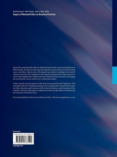 Produktbild: Impact of Network Ethics on Business Practices