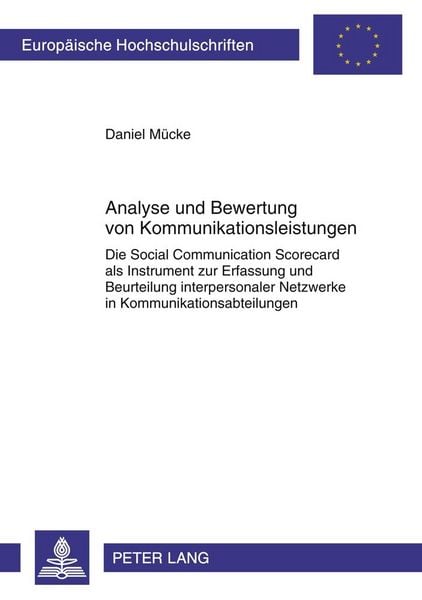 Produktbild: Analyse und Bewertung von Kommunikationsleistungen