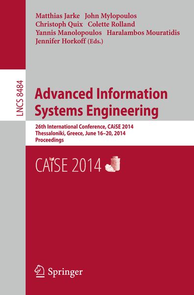 Produktbild: Advanced Information Systems Engineering