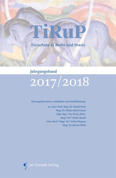 Produktbild: TiRuP - Tierschutz in Recht und Praxis