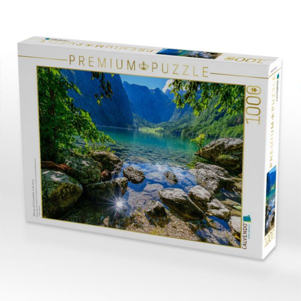 Produktbild: CALVENDO Puzzle Obersee mit Fischunkelalm in der Ferne | 1000 Teile Lege-Gr&ouml;&szlig;e 64x48cm Foto-Puzzle f&uuml;r gl&uuml;ckliche Stunden