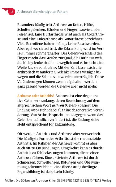 Produktbild: Die 50 besten Arthrose-Killer
